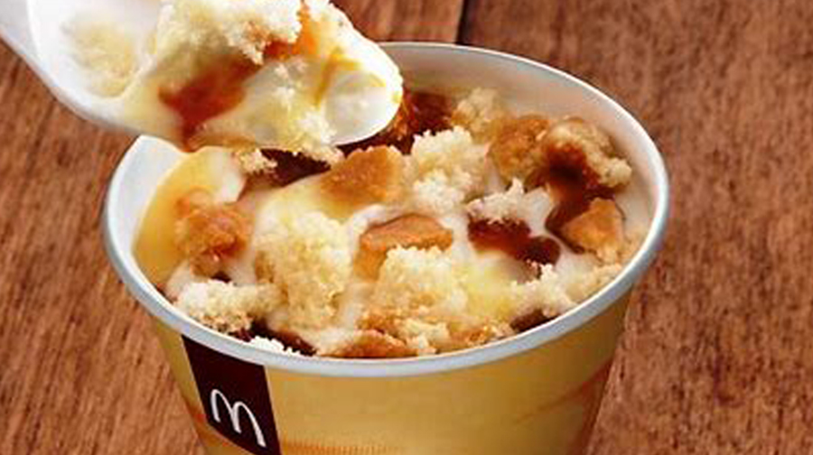 Los días viernes 17 y sábado 18 de mayo el nuevo Grandma McFlurry estará disponible en Nueva York, en una prelanzamiento de este helado con notas de caramelo